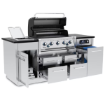 Broil King Imperial QS 590i 5 Burner Natural Gas Grill Center w/ Infrared Side Burner & Rotisserie Kit - 698887 - Image 4