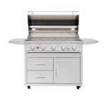Summerset Sizzler Pro 40-in 5 Burner Freestanding Propane Grill w/ Rear Infrared Burner - Image 2