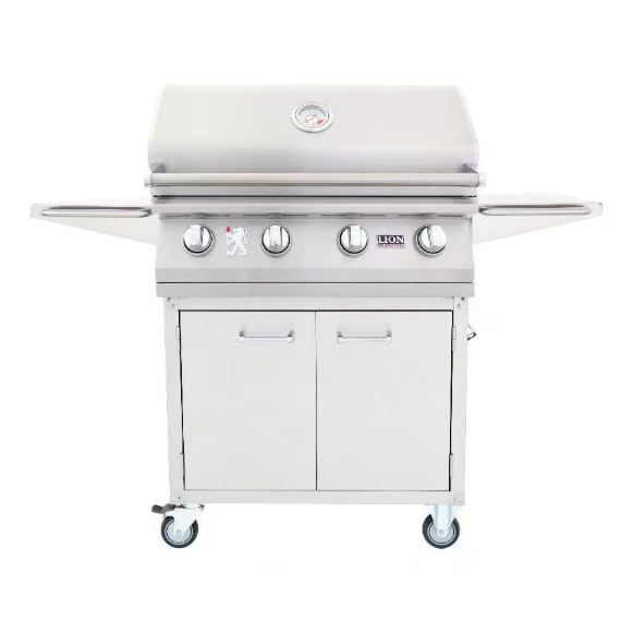 duttpack-2343 Lion L60000 32-in 4-Burner Stainless Steel Propane Grill - Image 1
