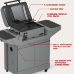 TYTUS Emberwood Pellet Smoker w/ Grill and Prep Cart - TDT-CRT-SMOK - Image 4