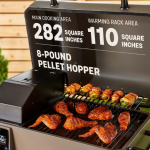 TYTUS Emberwood Pellet Smoker w/ Grill and Prep Cart - TDT-CRT-SMOK - Image 5