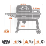 Traeger Ironwood Wood Pellet Grill W/ Pop-And-Lock Accessory Rail - TFB61RLG - Image 10