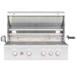 Summerset TRL Pro 40-in 4 Burner Built-In Propane Gas Grill w/ Rear Infrared Burner & Rotisserie Kit - TRLPRO40L