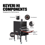 Keveri H1 Vertical Multi-Purpose Charcoal Oven - Black Truffle - H1BT - Image 9