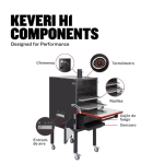 Keveri H1 Vertical Multi-Purpose Charcoal Oven - Medium Rare - H1MR - Image 5