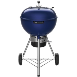 Weber Master Touch 22-Inch Charcoal Grill w/ Gourmet BBQ System Cooking Grate - Deep Ocean Blue - 14516001 - Image 7