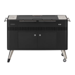 Everdure HUB I 54-Inch Charcoal Grill W/ Rotisserie & Electronic Ignition - Matte Black - HBCE2BBUS
