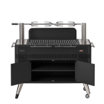 Everdure HUB I 54-Inch Charcoal Grill W/ Rotisserie & Electronic Ignition - Matte Black - HBCE2BBUS - Image 3