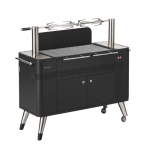 Everdure HUB I 54-Inch Charcoal Grill W/ Rotisserie & Electronic Ignition - Matte Black - HBCE2BBUS - Image 6