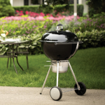 Weber Master Touch 22-Inch Charcoal Grill w/ Gourmet BBQ System Cooking Grate - Black - 14501001 - Image 2