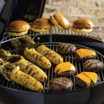 Weber Master Touch 22-Inch Charcoal Grill w/ Gourmet BBQ System Cooking Grate - Black - 14501001 - Image 3