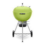 Weber Master Touch 22-Inch Charcoal Grill w/ Gourmet BBQ System Cooking Grate - Spring Green - 14511601 - Image 3