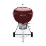 Weber Original Kettle Premium 22-Inch Charcoal Grill - Crimson - 14403001 - Image 2