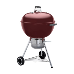 Weber Original Kettle Premium 22-Inch Charcoal Grill - Crimson - 14403001 - Image 3