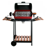 Americana by Meco 1500 Watt Electric Grill With Rotisserie, Easy View Window And Fold Down Side Tables - 9329U8.181 - Image 2