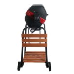 Americana by Meco 1500 Watt Electric Grill With Rotisserie, Easy View Window And Fold Down Side Tables - 9329U8.181 - Image 3