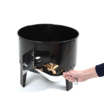 GrillPro 16-in Traditional Charcoal Smoker - Black - 31816 - Image 5