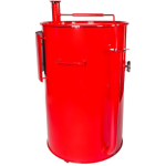 Gateway Drum Smokers 55 Gallon Charcoal BBQ Smoker - Red - 55133 - Image 3