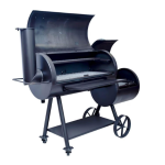 Old Country BBQ Pits Brazos Loaded 35-Inch Offset Charcoal Smoker w/ Counterweight - OC20X60L - Image 3