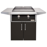 Alfresco 30-in Freestanding Propane Griddle with Cart in Jet Black Matte - AXE-30GTC-LP-SM9005