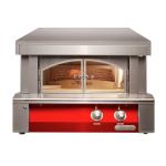 Alfresco 30-Inch Built-In Propane Outdoor Pizza Oven Plus in Carmine Red - AXE-PZA-BI-LP-S3002