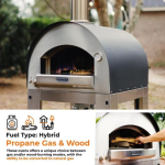 Fontana Forni Napoli Hybrid Pizza Oven - Stainless Steel - FTNAP-H-S - Image 8