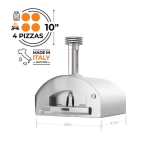 Fontana Forni Roma Hybrid Pizza Oven - Stainless Steel - FTROM-H-S - Image 4