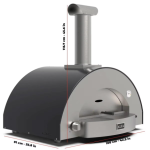 Alfa Classico 4 Pizze Natural Gas Pizza Oven - Ardesia Grey - FXCL-4P-MGRA-U - Image 4