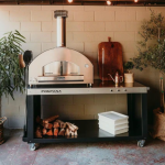 Fontana Forni Firenze Hybrid Pizza Oven on Cart - Red - Image 18