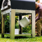 Fontana Forni Roma Hybrid Pizza Oven on Cart - Anthracite - Image 2