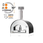 Fontana Forni Napoli Hybrid Pizza Oven on Cart - Anthracite - Image 4