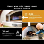 Fontana Forni Roma Hybrid Pizza Oven on Cart - Red - Image 9