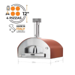 Fontana Forni Roma Hybrid Pizza Oven - Red - FTROM-H-R - Image 4
