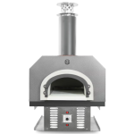 Chicago Brick Oven CBO-750 Built-In Countertop Hybrid Residential Outdoor Pizza Oven - Natural Gas - Silver - CBO-O-CT-750-HYB-NG-SV-R-3K