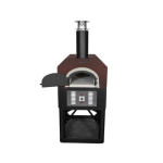Chicago Brick Oven CBO-750 Hybrid Residential Outdoor Pizza Oven On Stand - Natural Gas - Copper - CBO-O-STD-750-HYB-NG-CV-R-3K