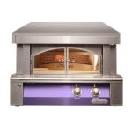 Alfresco 30-Inch Freestanding Countertop Natural Gas Outdoor Pizza Oven Plus in Blue Lilac - AXE-PZA-NG-S4005