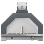 Hestan Campania 33-in Propane Pizza Oven w/ Color Kit in Pacific Fog