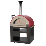 Forno Venetzia Torino 300 62-Inch Outdoor Wood-Fired Pizza Oven - Red
