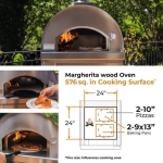 Fontana Forni Margherita Wood-Fired Pizza Oven - Stainless - FTMAR-S - Image 5