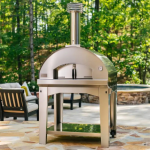 Fontana Forni Mangiafuoco Wood-Fired Pizza Oven On Cart - Red - FTMF-R - Image 8