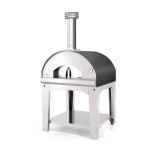 Fontana Forni Marinara Wood-Fired Pizza Oven On Cart - Anthracite - FTMARIN-A
