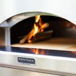 Fontana Forni Marinara Wood-Fired Pizza Oven On Cart - Red - FTMARIN-R - Image 2