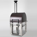 Forno Venetzia Pronto 500 33-Inch Outdoor Wood-Fired Pizza Oven - Red - Image 2