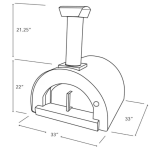 Cru Pro 60 Outdoor Wood-Fired Pizza Oven - CRUO60G1 - Image 4