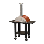 WPPO Karma 25-in Wood Fired Pizza Oven w/ Black Cart - Orange - WKK-01S-WS-Orange