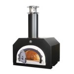 Chicago Brick Oven CBO-500 Countertop Wood Fired Pizza Oven - Solar Black - CBO-O-CT-500-SB