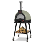 WPPO Infinity 66 Hybrid Refractory Cooking Oven w/ Wheeled Trolley - Olive Green - WKI66-OG