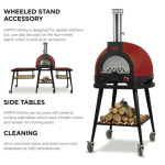 WPPO Infinity 66 Hybrid Refractory Cooking Oven w/ Wheeled Trolley - Olive Green - WKI66-OG - Image 6