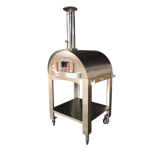 WPPO Karma 42-in Wood Fired Pizza Oven w/ Stainless Steel Cart - WKK-03S - Image 4
