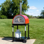 WPPO Hybrid 25-in Wood/Gas-Fired Oven - Red - WKE-04WG-RED